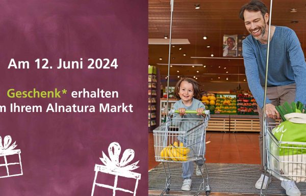 Am 12.06.2024 Jubiläumsaktion bei Alnatura